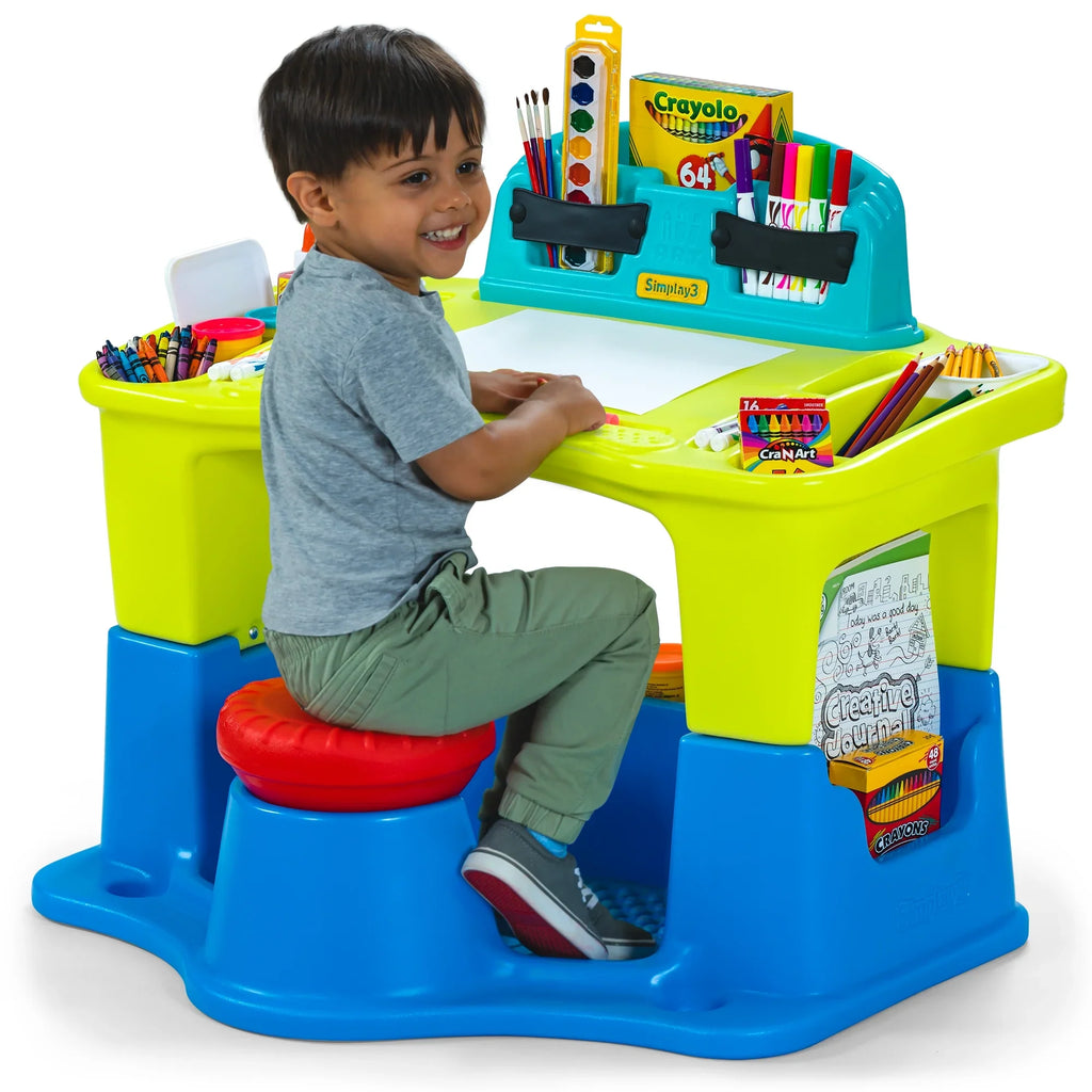 Simplay3 Creative Kids Multi Use Art & Craft Storage Activity Table