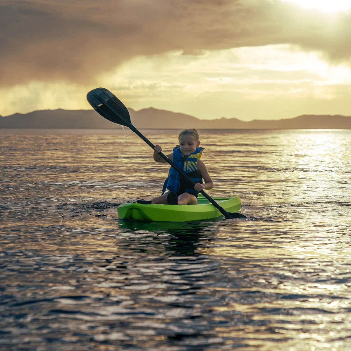 Lifetime Relay 65 in. Sit-on-Top 100 lb. Weight Capacity Youth Kayak, Chartreuse (91323)