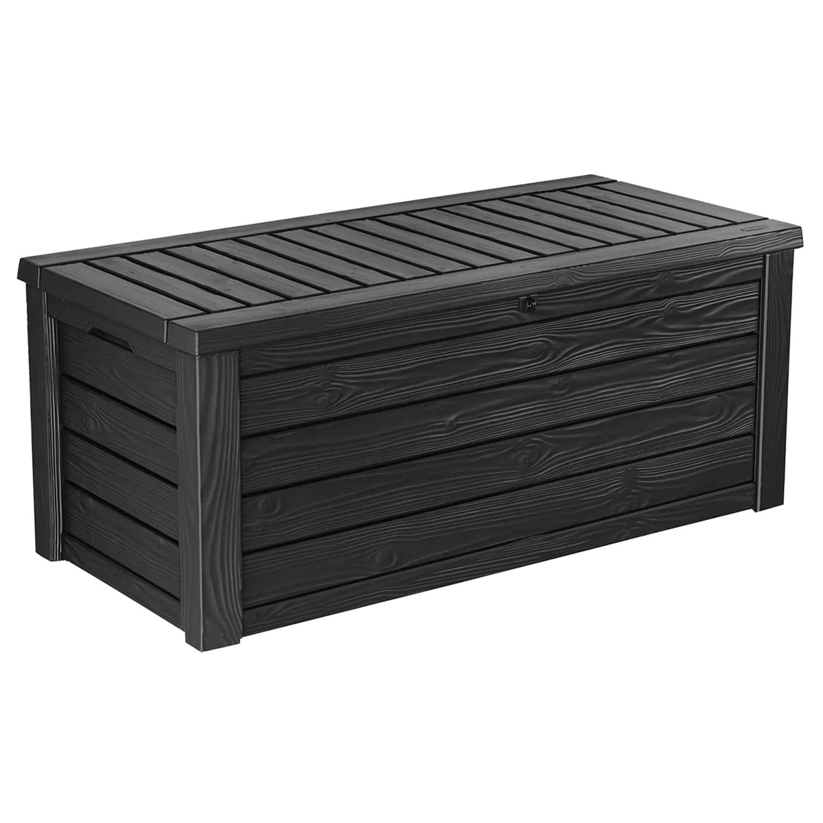 Keter Westwood Outdoor 150 Gallon Deck Storage Box for Tools, Grey (2 Pack)