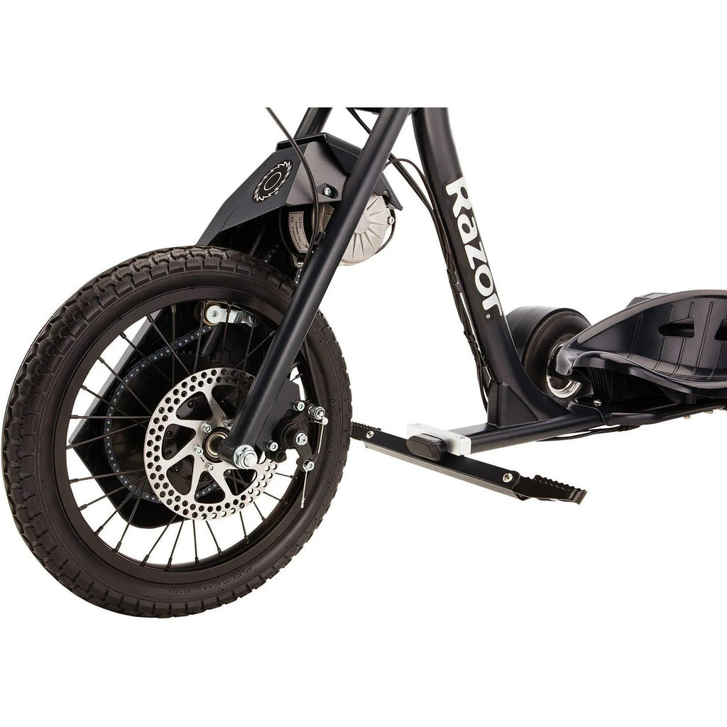 Razor DXT Electric Drift Trike- Black. 36V Powered Ride-On with Adjustable Seat and Variable Speed