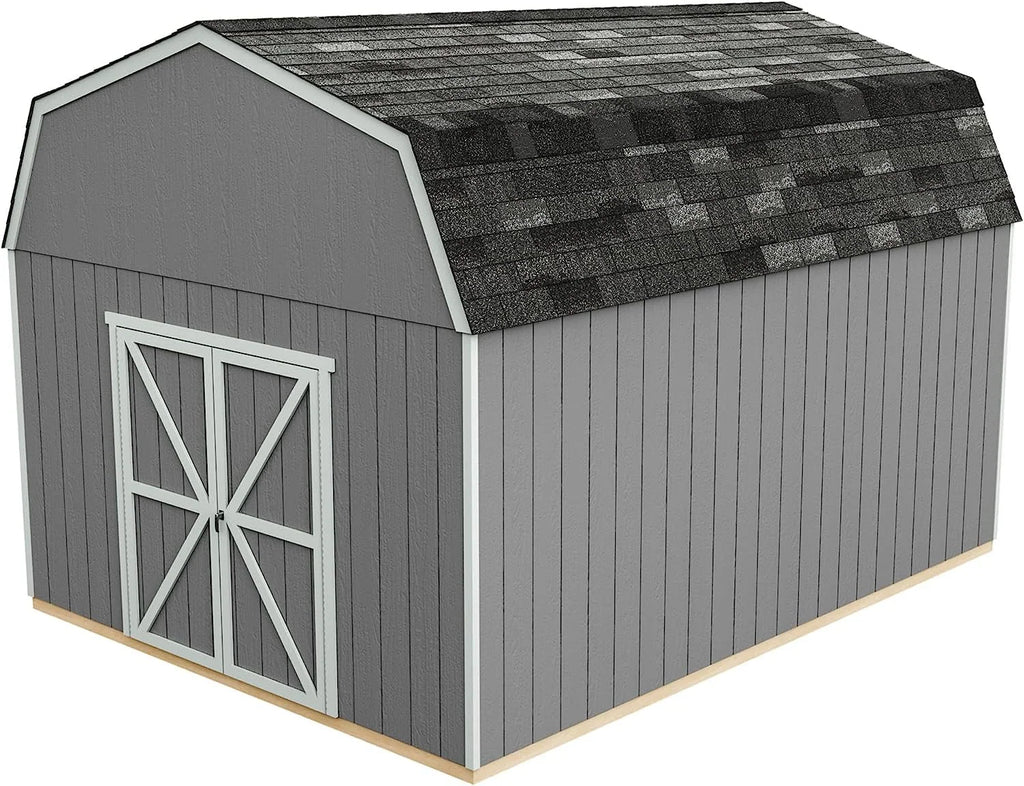 Handy Home Products Hudson 12 ft. x 16 ft. Wood Storage Shed