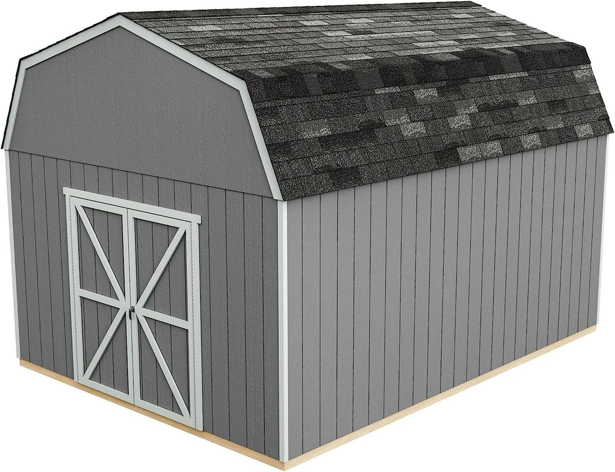 Handy Home Products Hudson 12 ft. x 16 ft. Wood Storage Shed