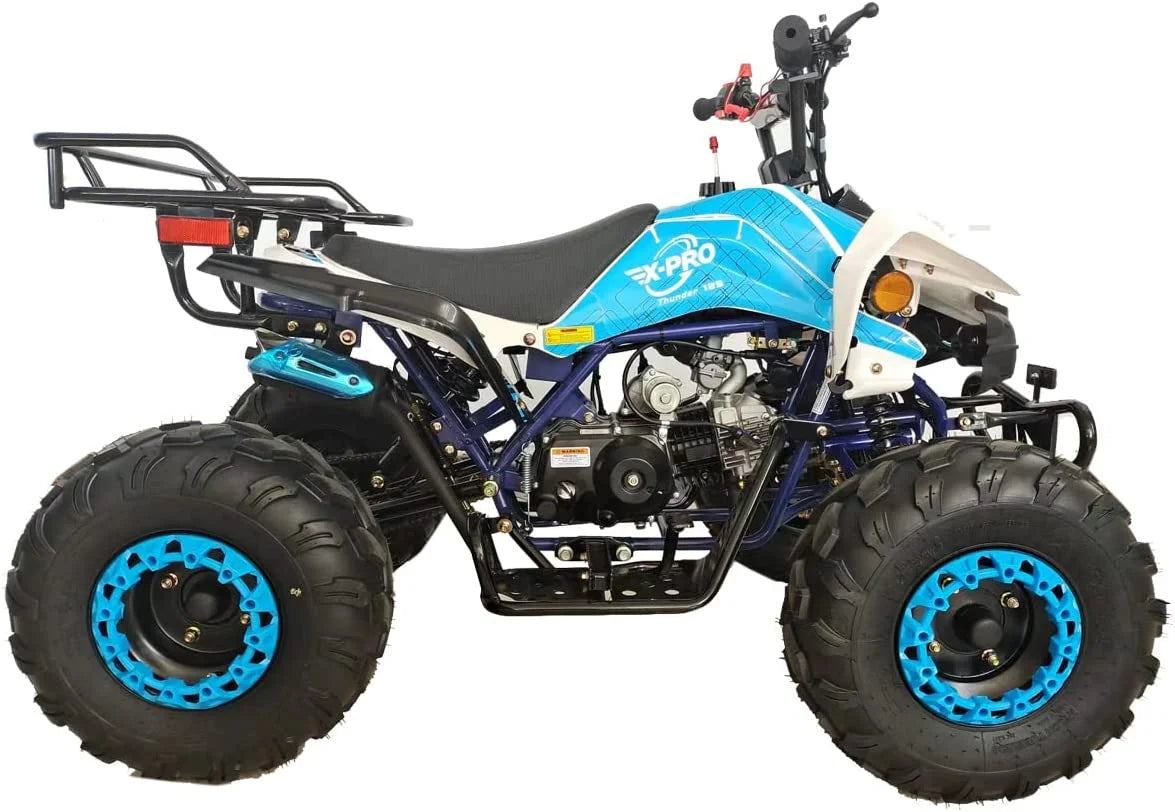 X-Pro Brand 125cc ATV with Automatic LED Headlights