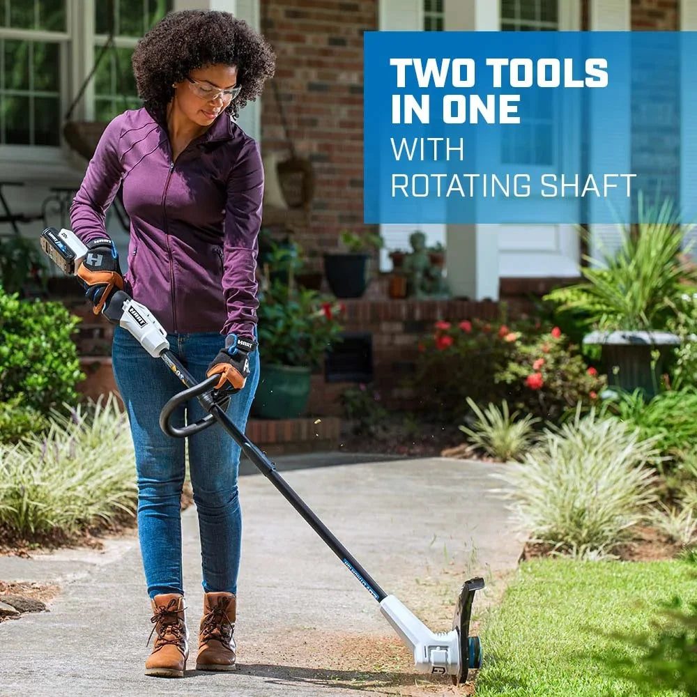 HART 20V Cordless 13" String Trimmer Kit, (1) 2.0 Ah Lithium-Ion Battery
