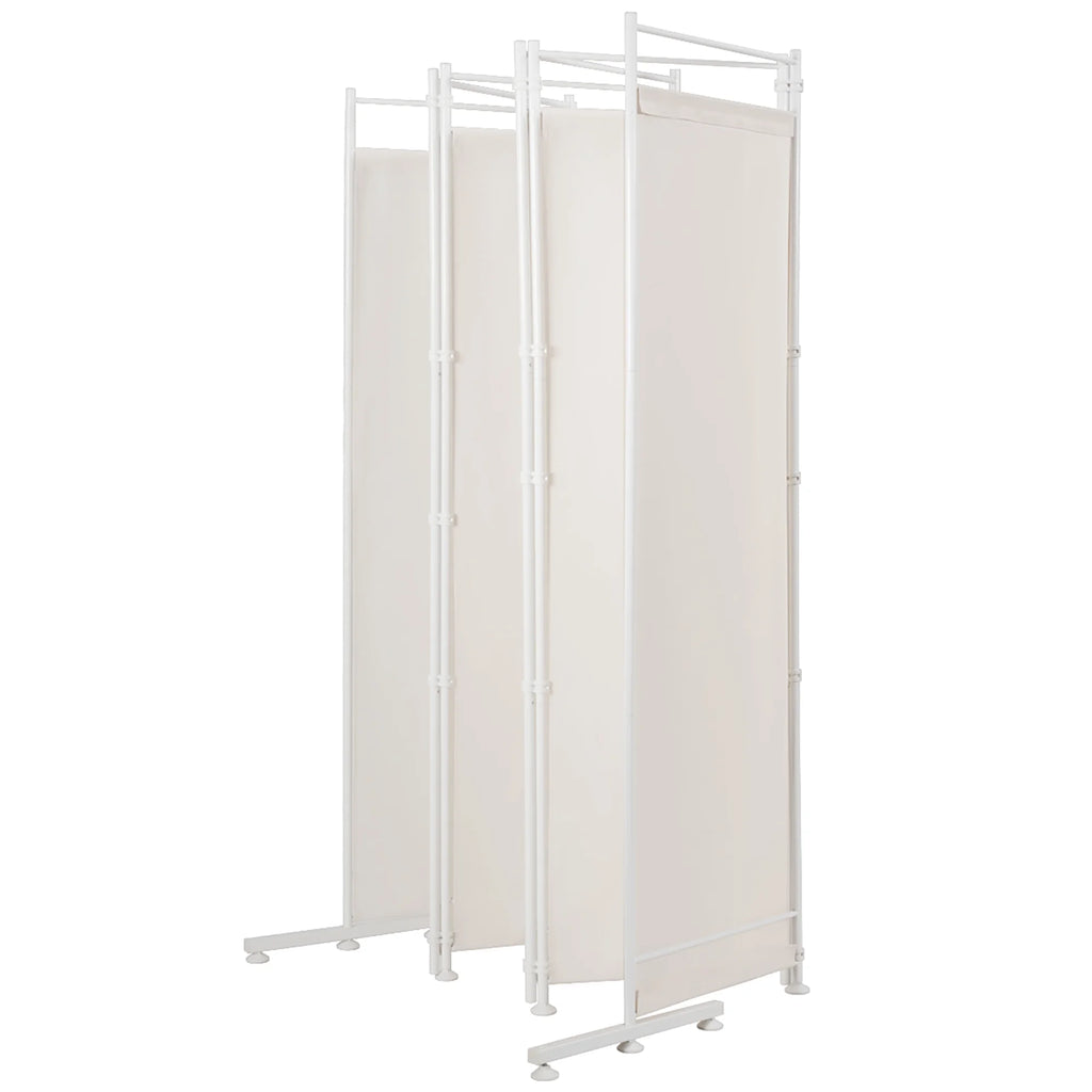 Costway 6-Panel Room Divider Folding Privacy Screen w/Steel Frame Decoration Brown