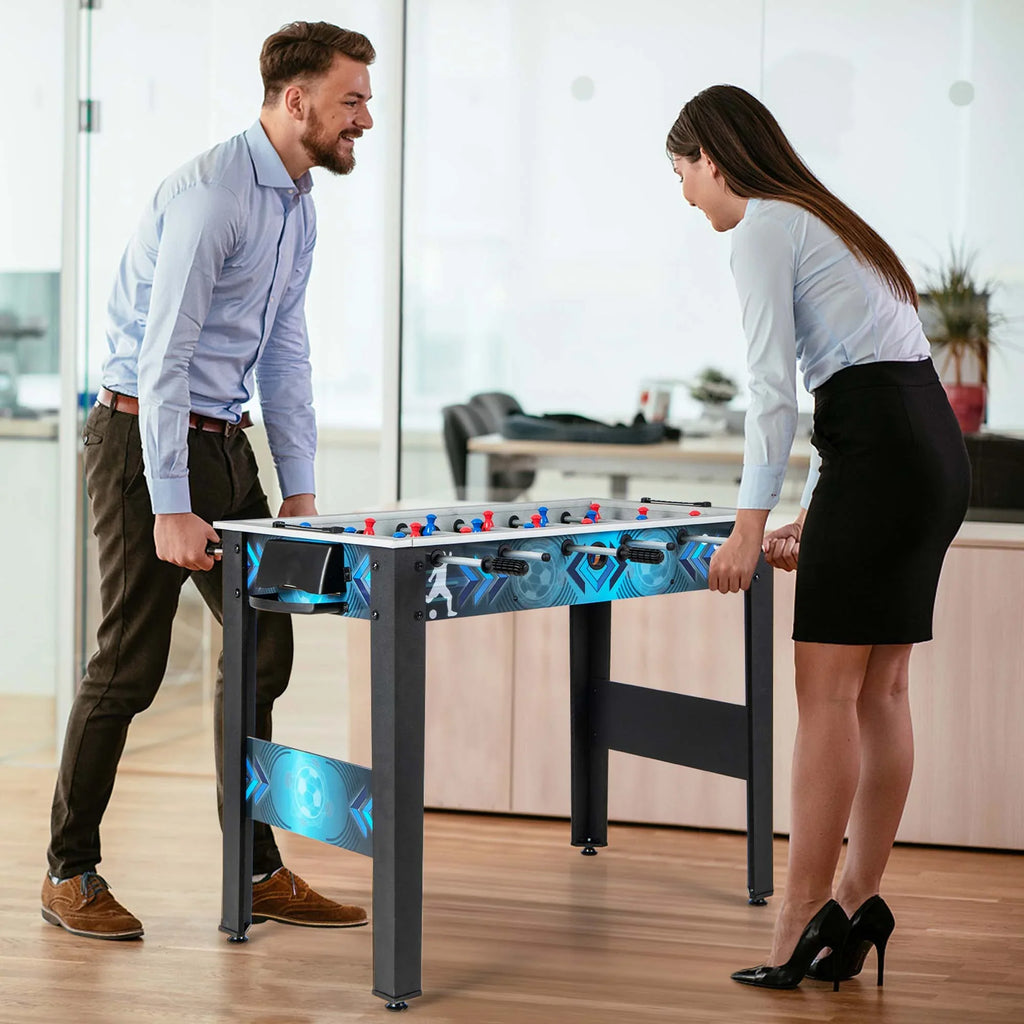 Costway Foosball Table Game Set with 2 Footballs, Black, 22.9 lb