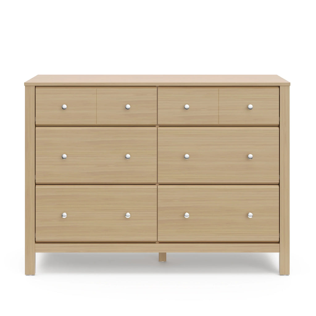 Storkcraft Horizon 6 Drawer Nursery Double Dresser, Driftwood