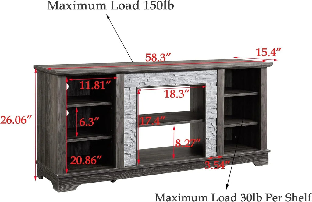 70 Inch TV Stand for TVs up to 80 Inch, Entertainment Center with Storage for Living Room, TV Console for Bedroom, Media Console for 40/50/55/60/65/70/75/80 Inch TV, White