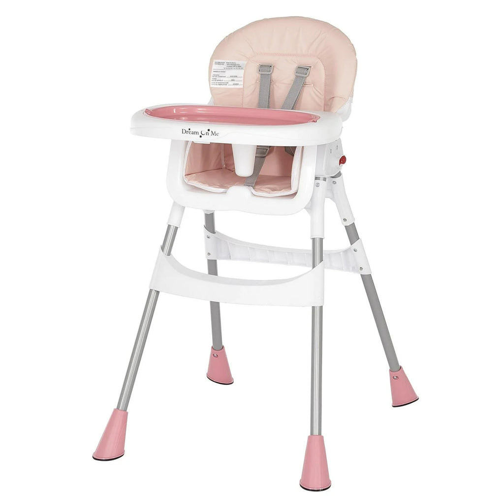 Dream On Me Portable 2-In-1 Table Talk High Chair. Gray