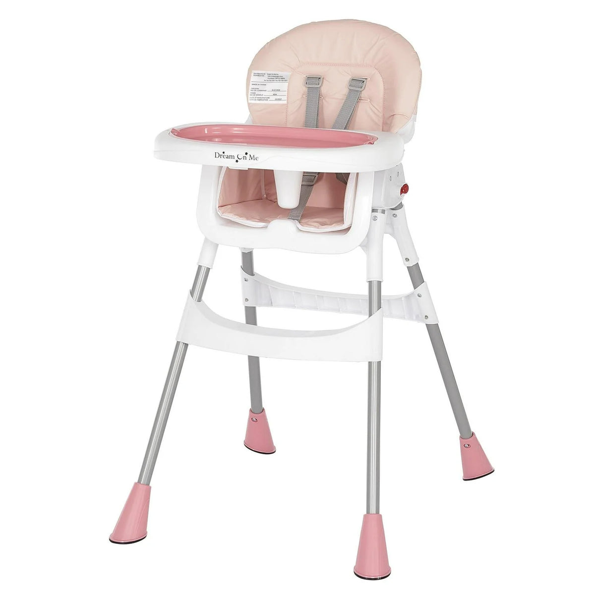 Dream On Me Portable 2-In-1 Table Talk High Chair. Gray