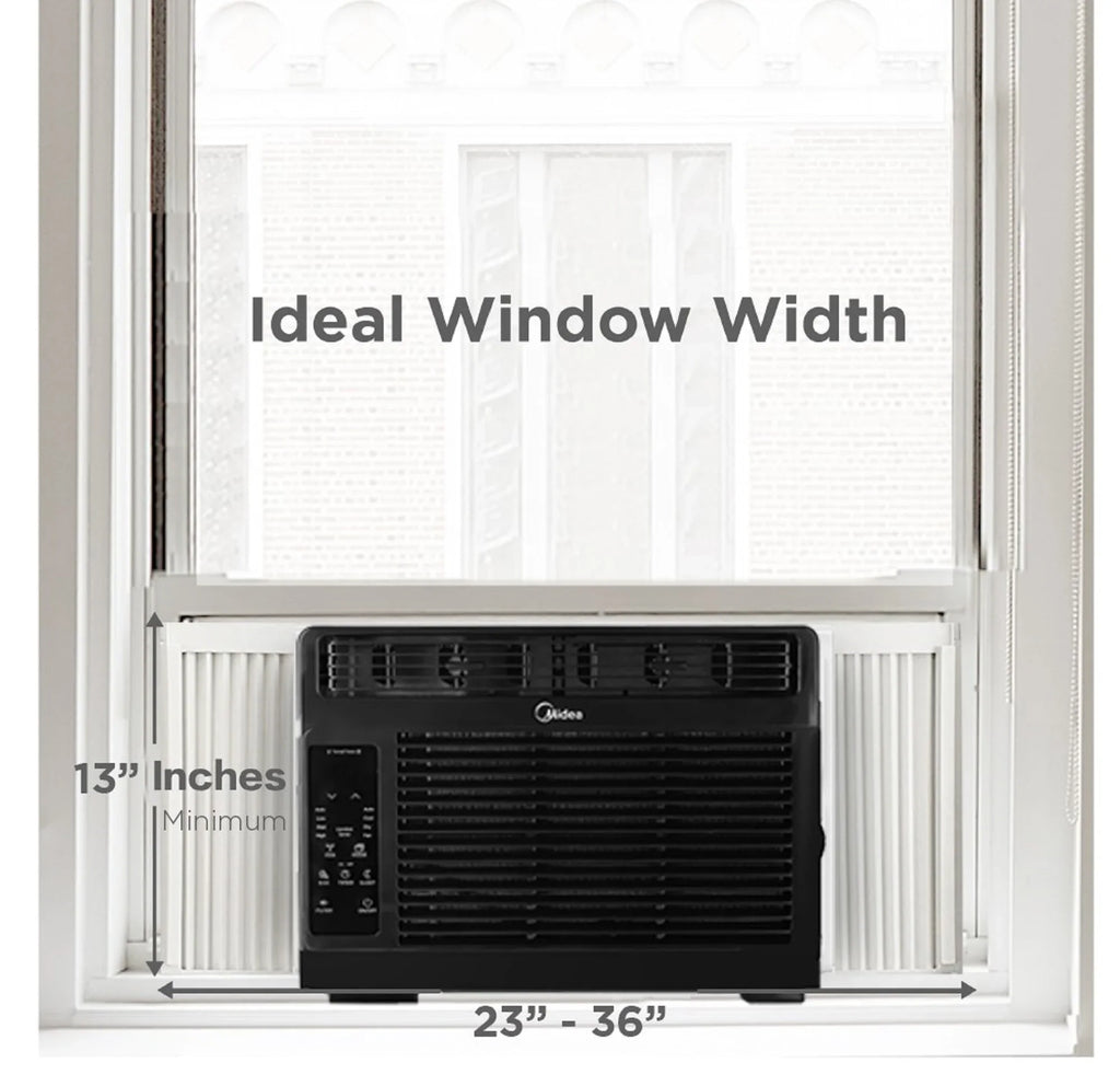 Midea 5,000 BTU Window Air Conditioner, 150 Sq. Ft., White, New