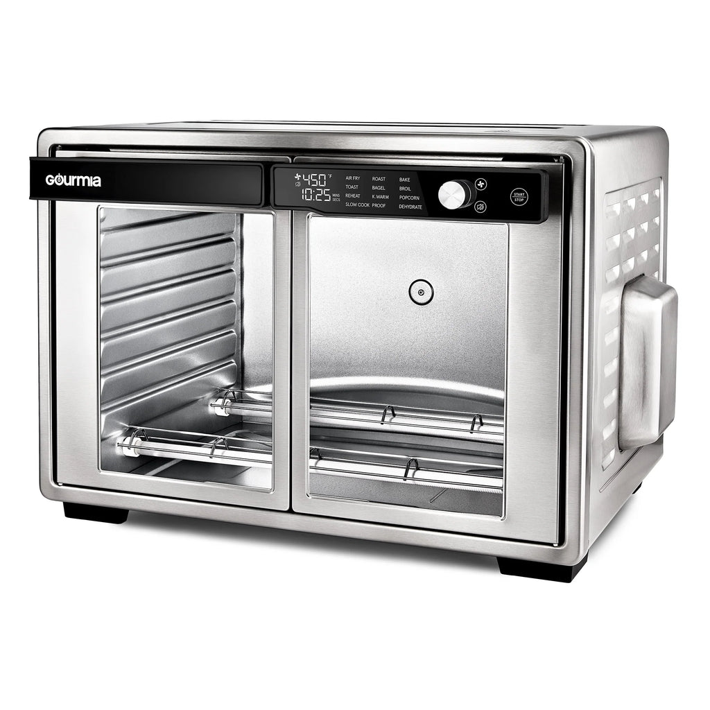Gourmia 1700W 9-Slice Digital Toaster Oven Air Fryer, 12 Cooking Preset, 35L, Stainless Steel