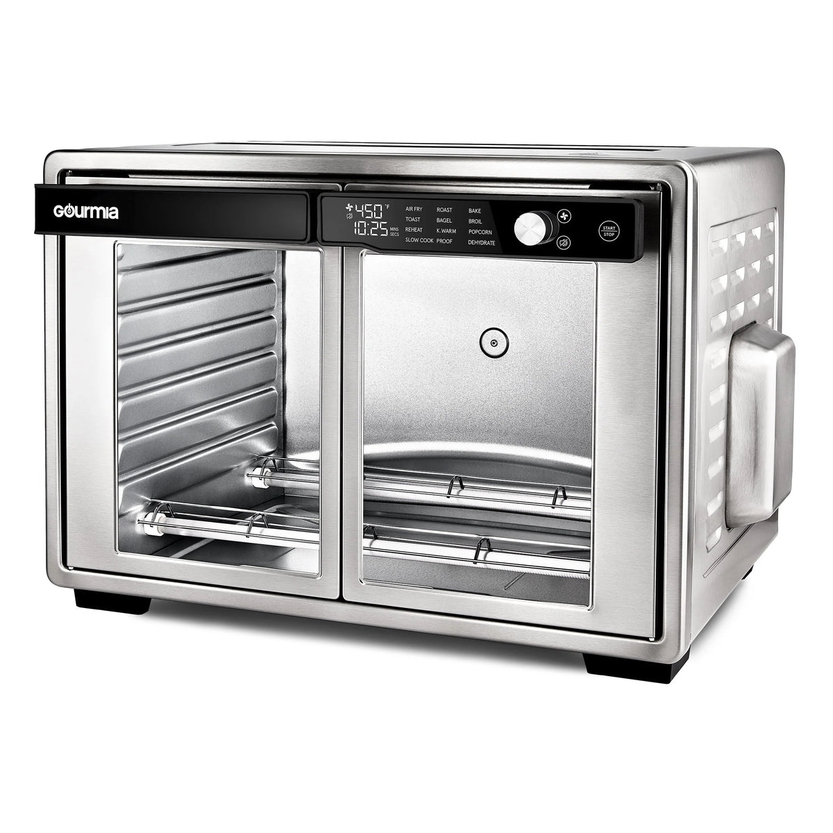 Gourmia 1700W 9-Slice Digital Toaster Oven Air Fryer, 12 Cooking Preset, 35L, Stainless Steel