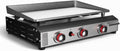 26 In Flat Top Gas Grill with 3 Burners �C Auto Ignition Propane �C Premium Stainless Steel Body Tabletop with Pre Season
