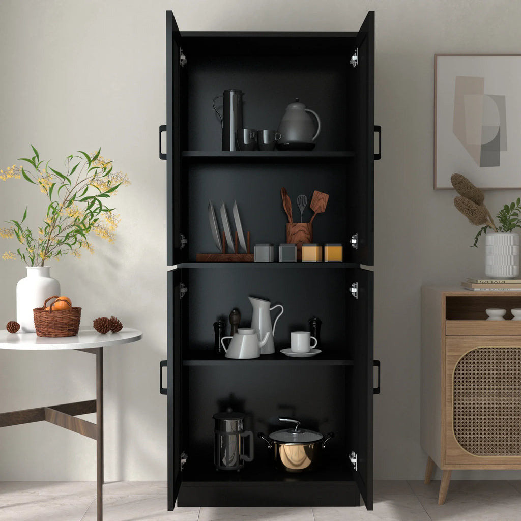 DIYART White Kitchen Pantry Cabinet, 71" Tall Kitchen Storage Cabinet with doors, Kitchen Pantry Hutch with Storage for Kitchen, Dining Room