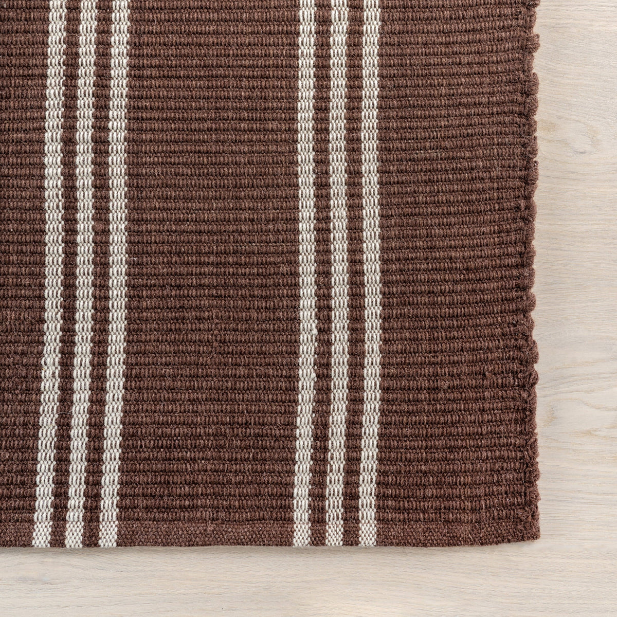 Rugs USA Hawthorn Striped Wool Area Rug, 4' x 6', Hawthorn Ivory