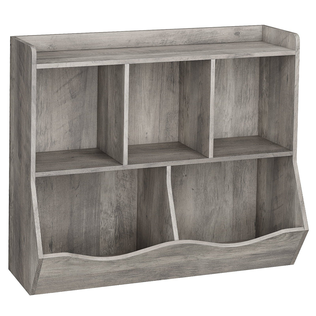 Kids Bookshelf and Bookcase Toy Storage Multi Shelf with Cubby Organizer Cabinet for Boys Girls,for Children Playroom Hallway Kindergarten School (White)