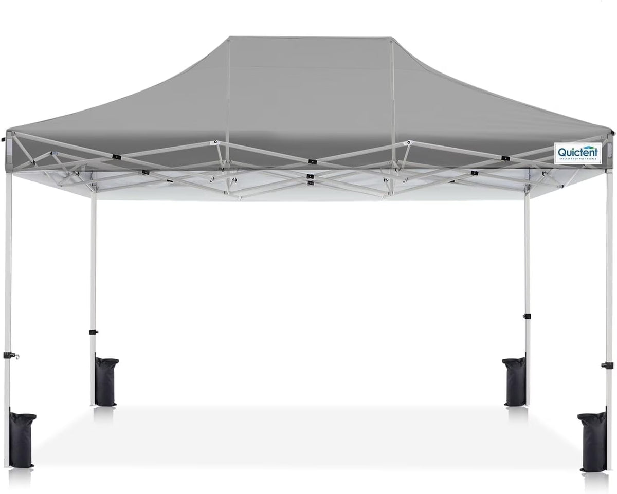 Quictent 10x20ft Easy Pop up Canopy Tent Instant Outdoor Canopy Shelter Folding Party Tent, White