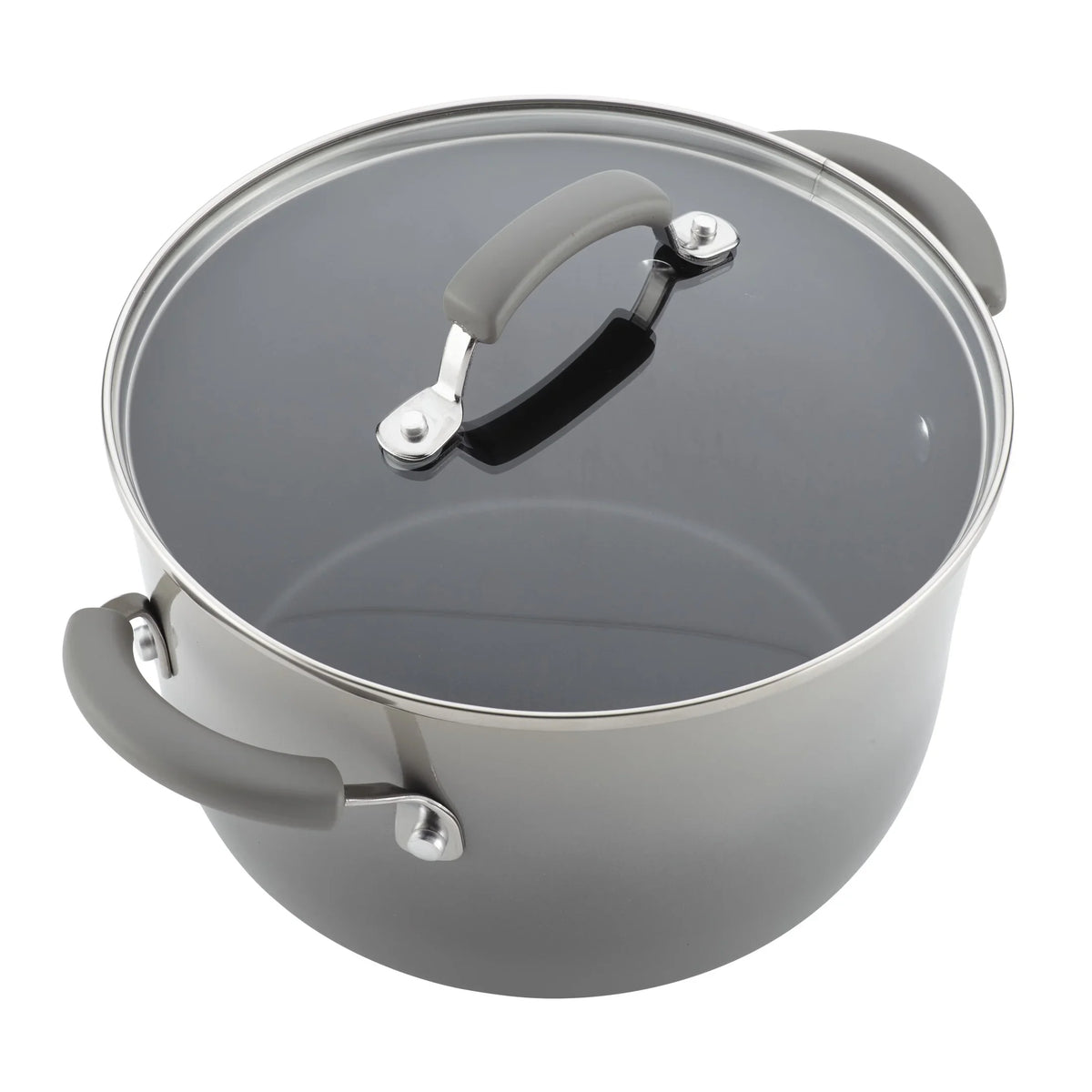 Rachael Ray 15-Piece Nonstick Pots and Pans Set/Cookware Set, Marine Blue