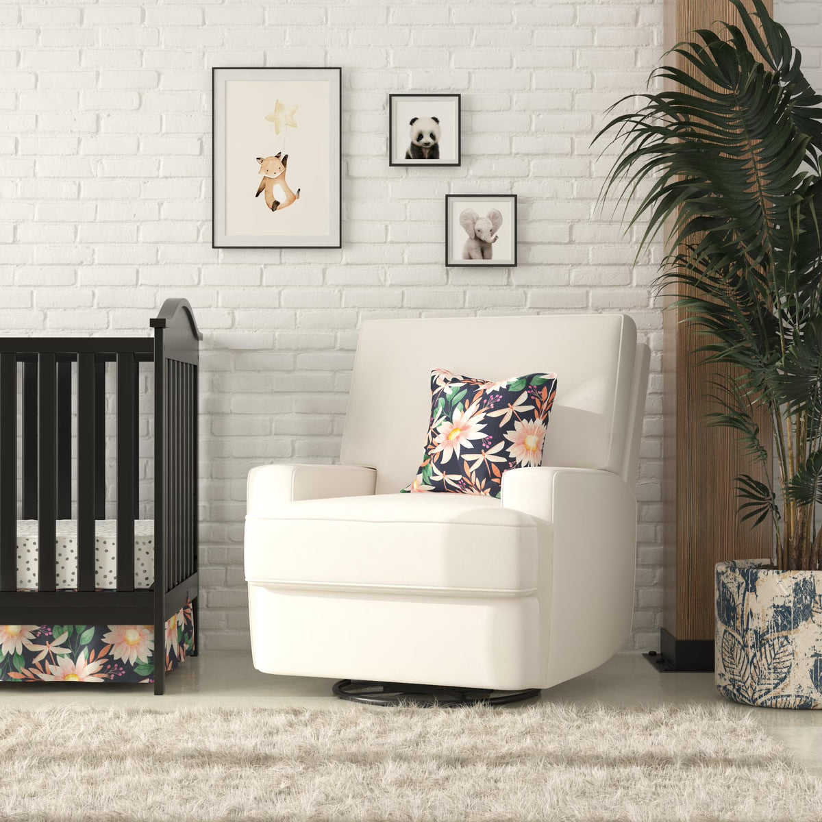 Baby Relax Rylan 4-in-1 Swivel Glider Rocker Recliner Chair