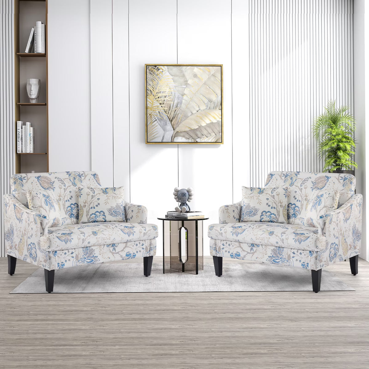 Bezseller Oversized Accent Chair with High Back, Armchair for Living Room or Bedroom, Beige