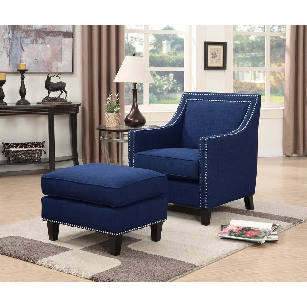 Picket House Emery Ottoman Heirloom Charcoal