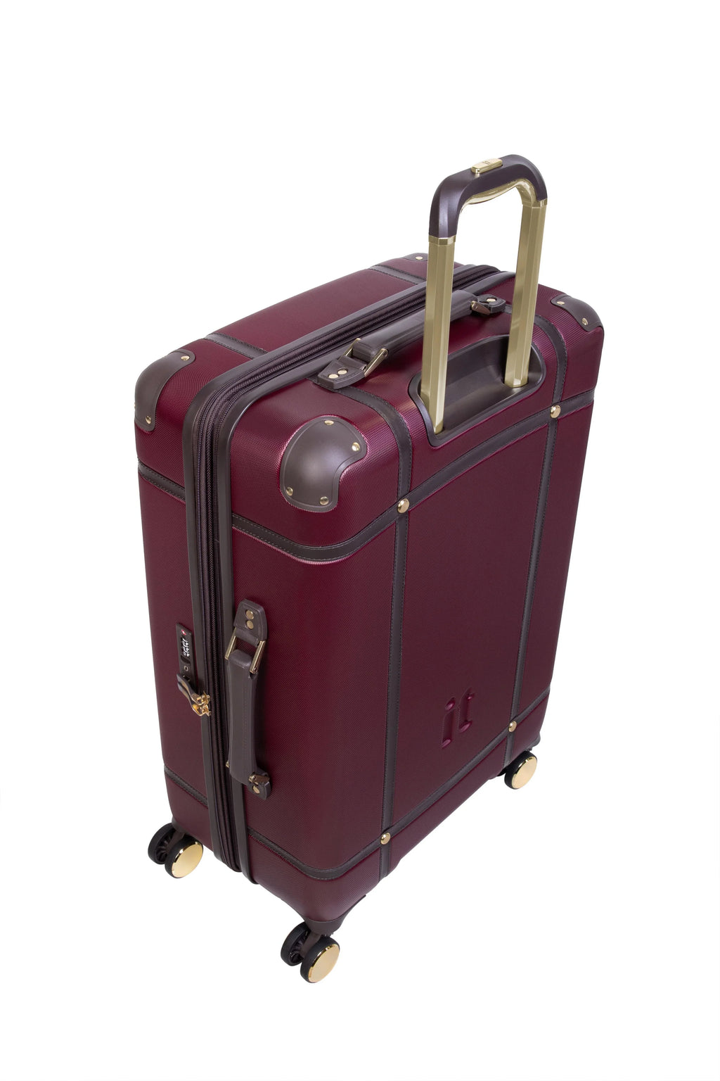 it luggage Superiority 28" Hardside Checked 8 Wheel Expandable Spinner, Black