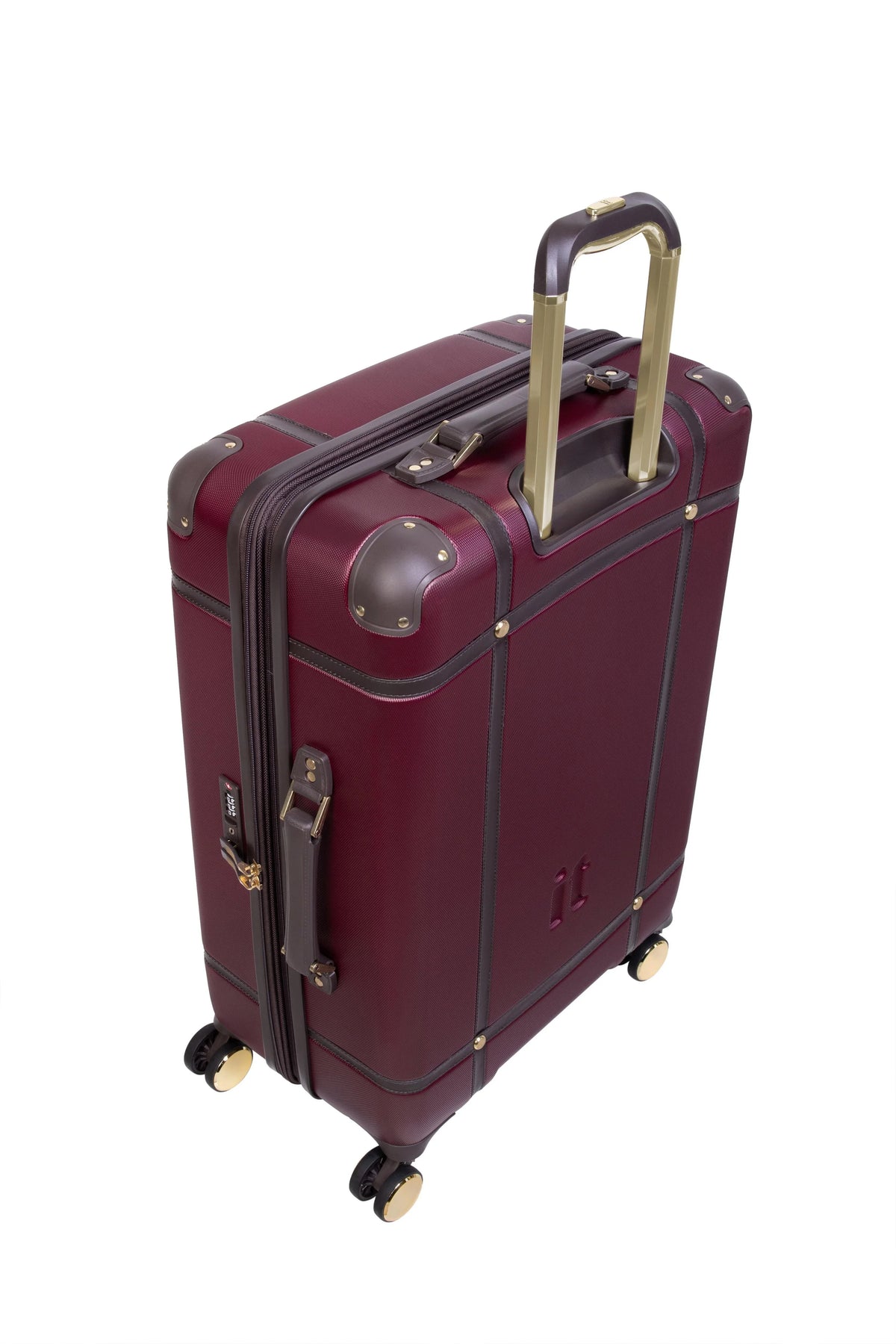 it luggage Superiority 28" Hardside Checked 8 Wheel Expandable Spinner, Black