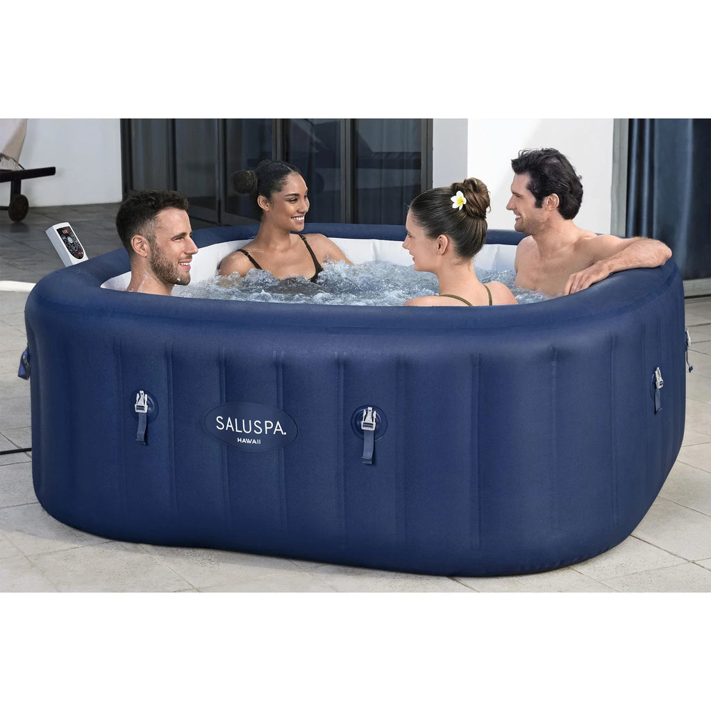 Bestway SaluSpa Hawaii Smart AirJet Inflatable Hot Tub w/ EnergySense Cover