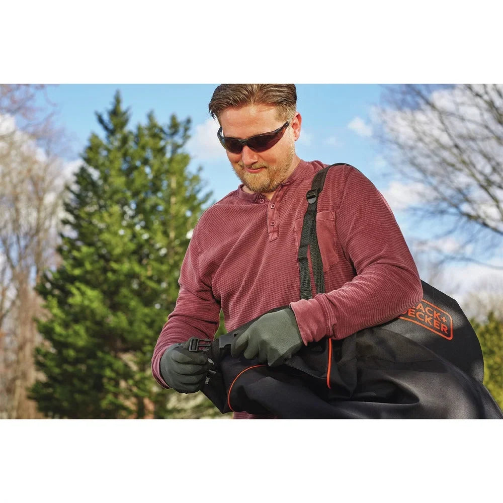 BLACK+DECKER VACPACK 120V/240V 12 Amp Corded 3-in-1 Leaf Blower/Vacuum/Mulcher, (BEBL7000)