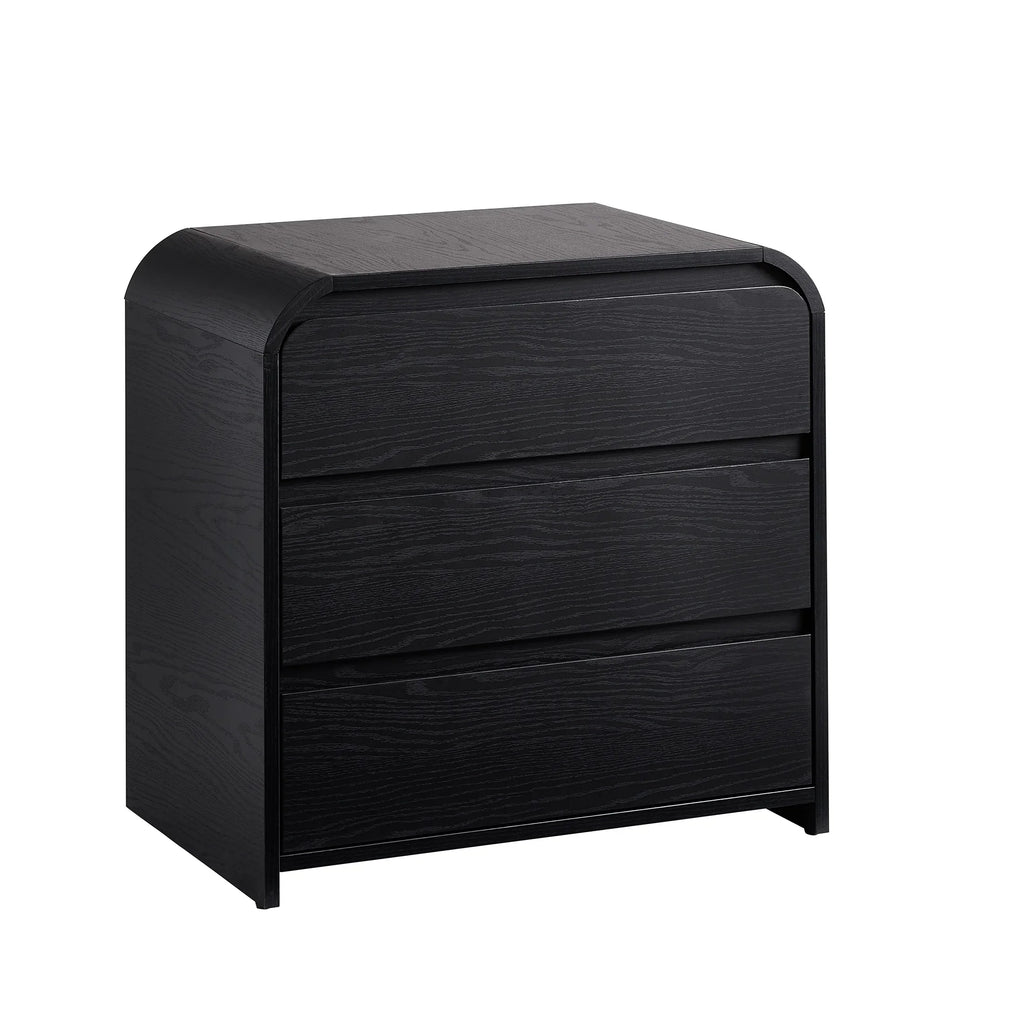 Better Homes & Gardens Juliet 3 Drawer Nightstand with USB, Light Honey
