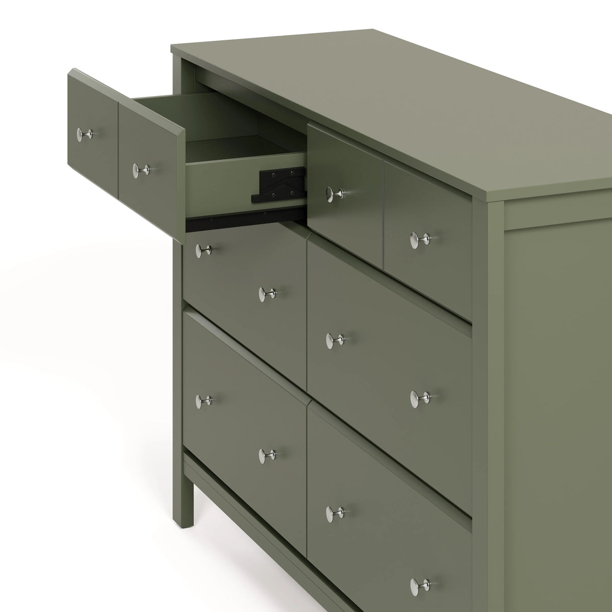 Storkcraft Horizon 6 Drawer Nursery Double Dresser, Driftwood