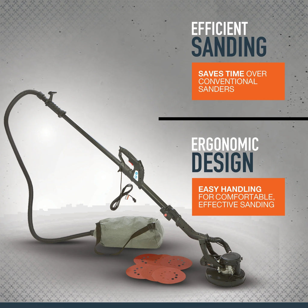 Ironton 9in. Drywall Sander, 6.5 Amps, 750�C1600 OPM, 8-1/2in. Pad