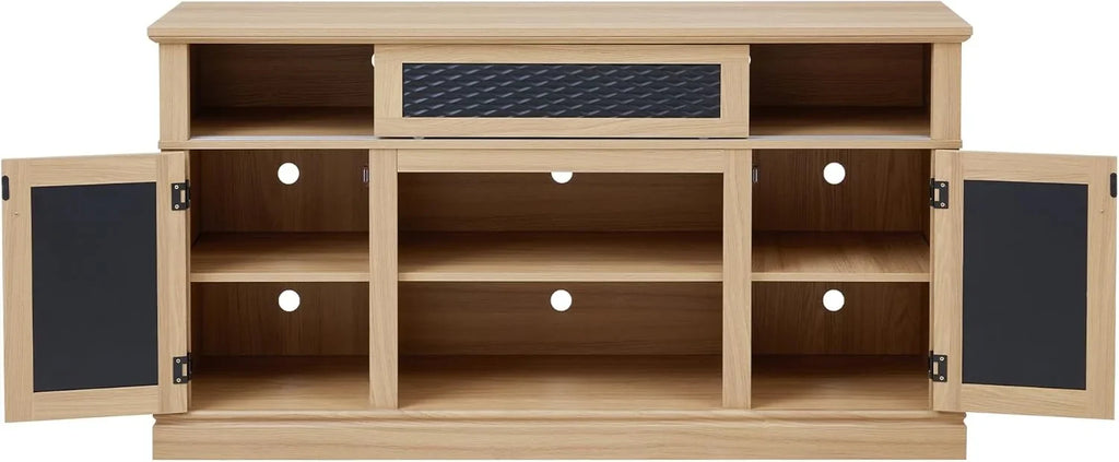 70 Inch TV Stand for TVs up to 80 Inch, Entertainment Center with Storage for Living Room, TV Console for Bedroom, Media Console for 40/50/55/60/65/70/75/80 Inch TV, White