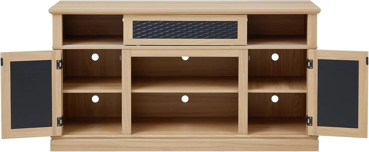 70 Inch TV Stand for TVs up to 80 Inch, Entertainment Center with Storage for Living Room, TV Console for Bedroom, Media Console for 40/50/55/60/65/70/75/80 Inch TV, White