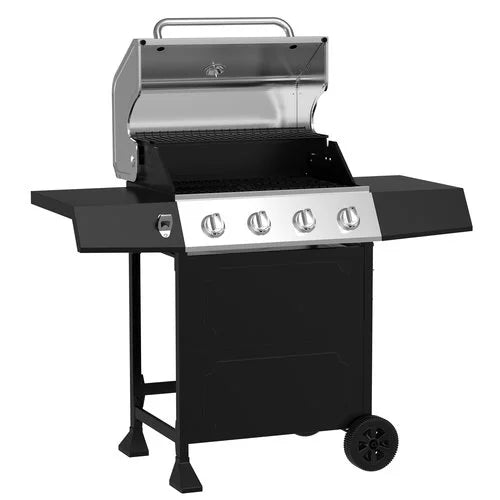 Expert Grill 4-Burner Gas Grill, Stainless Steel/Black