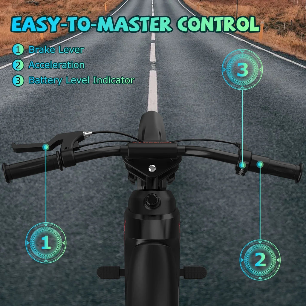 HOVERMAX Electric Dirt Bike, 150W Electric Motorcycle 10MPH Max Speed, Ride On Toys motocross for Kids