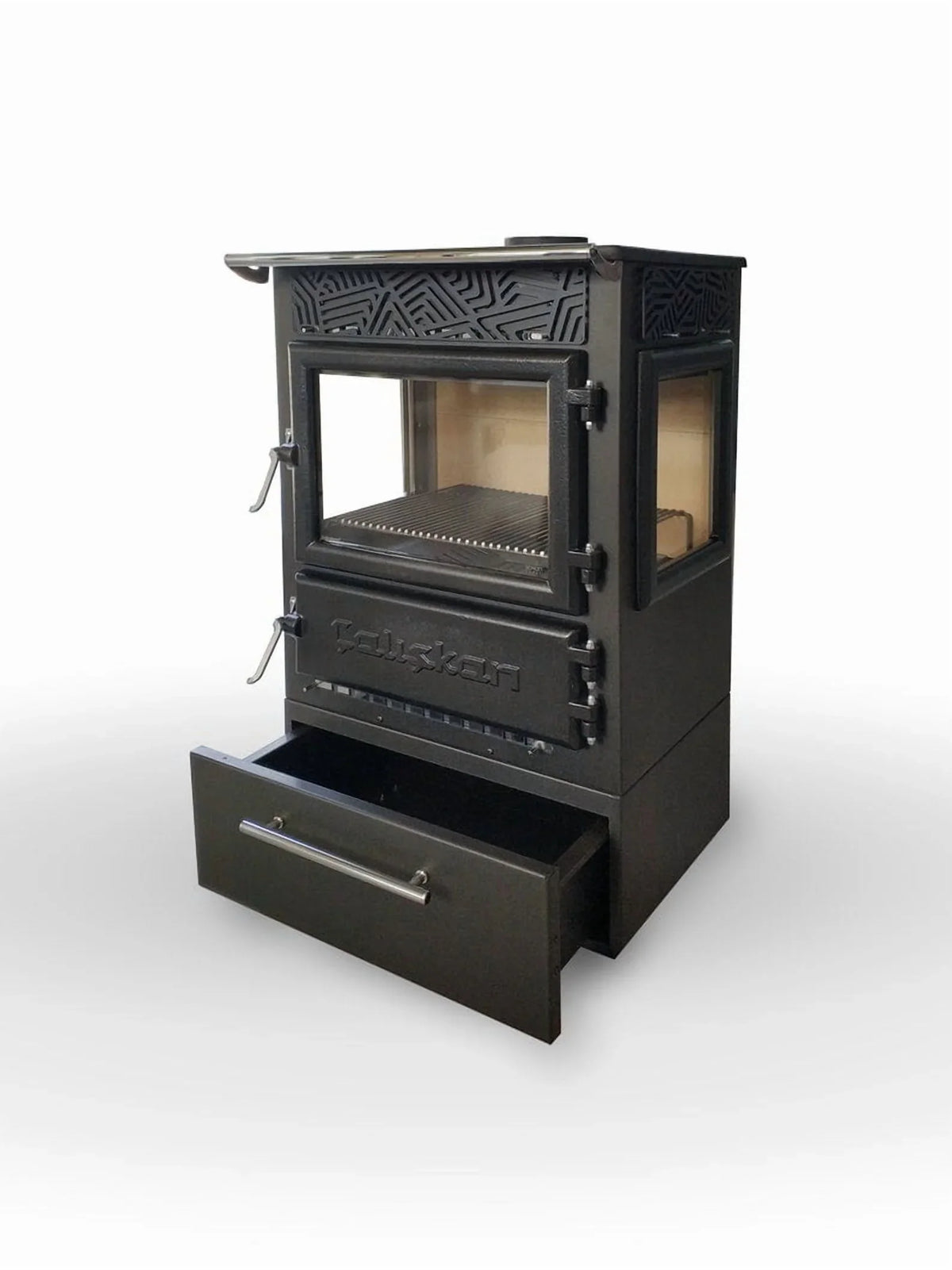 Northshire Stove 305-3D 100m2 Wood Burning Heat Efficient Mini Stove