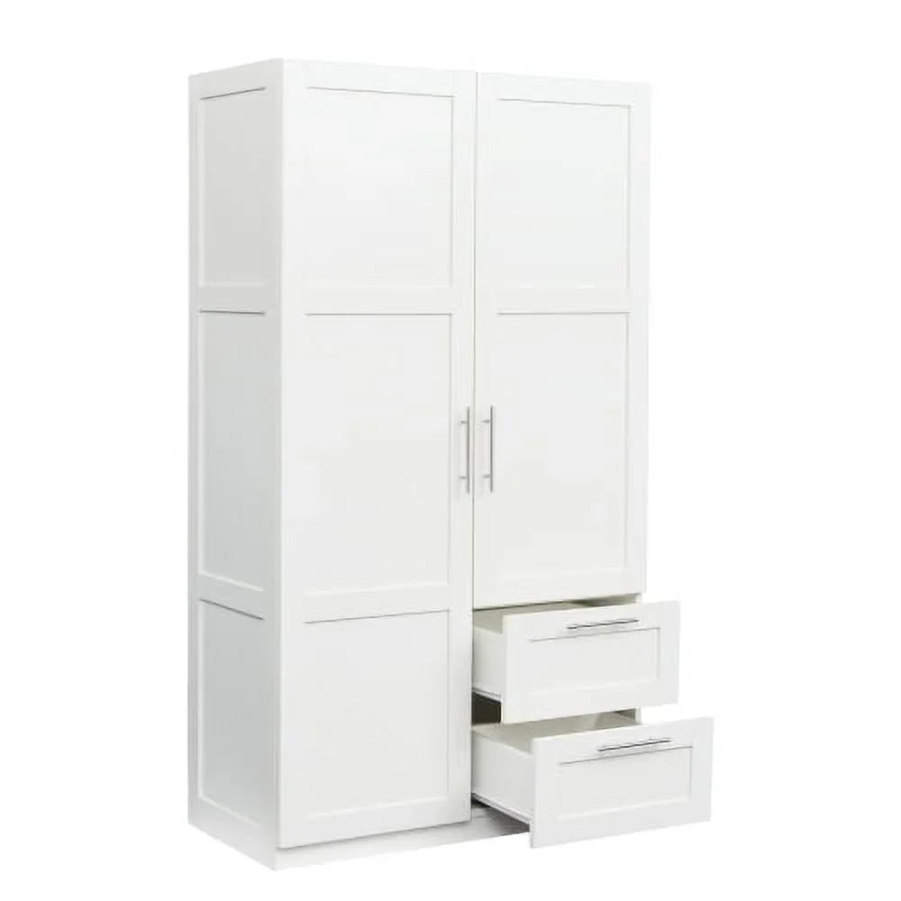 70.87'' Tall Kitchen Pantry Cabinet, Farmhouse Storage Cabinet with 2 Doors and 3 Shelf, Freestanding Wooden Cupboard Buffet for Home Dining Room Living Room Entryway, White