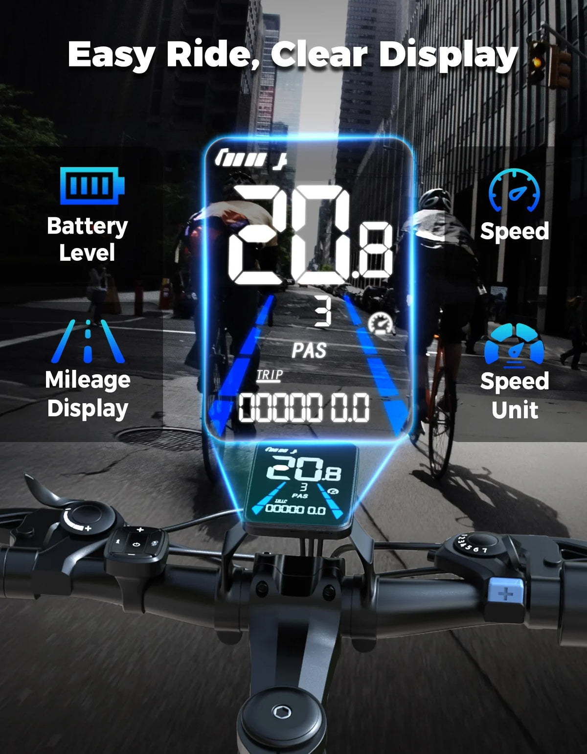 AZHAR Electric Bike for Adults, 26" Electric Mountain Bike, 1200W Peak Power Motor, Up to 25 MPH 45 Miles, Electric Bicycle with 48V 10AH Removable Battery, UL 2849