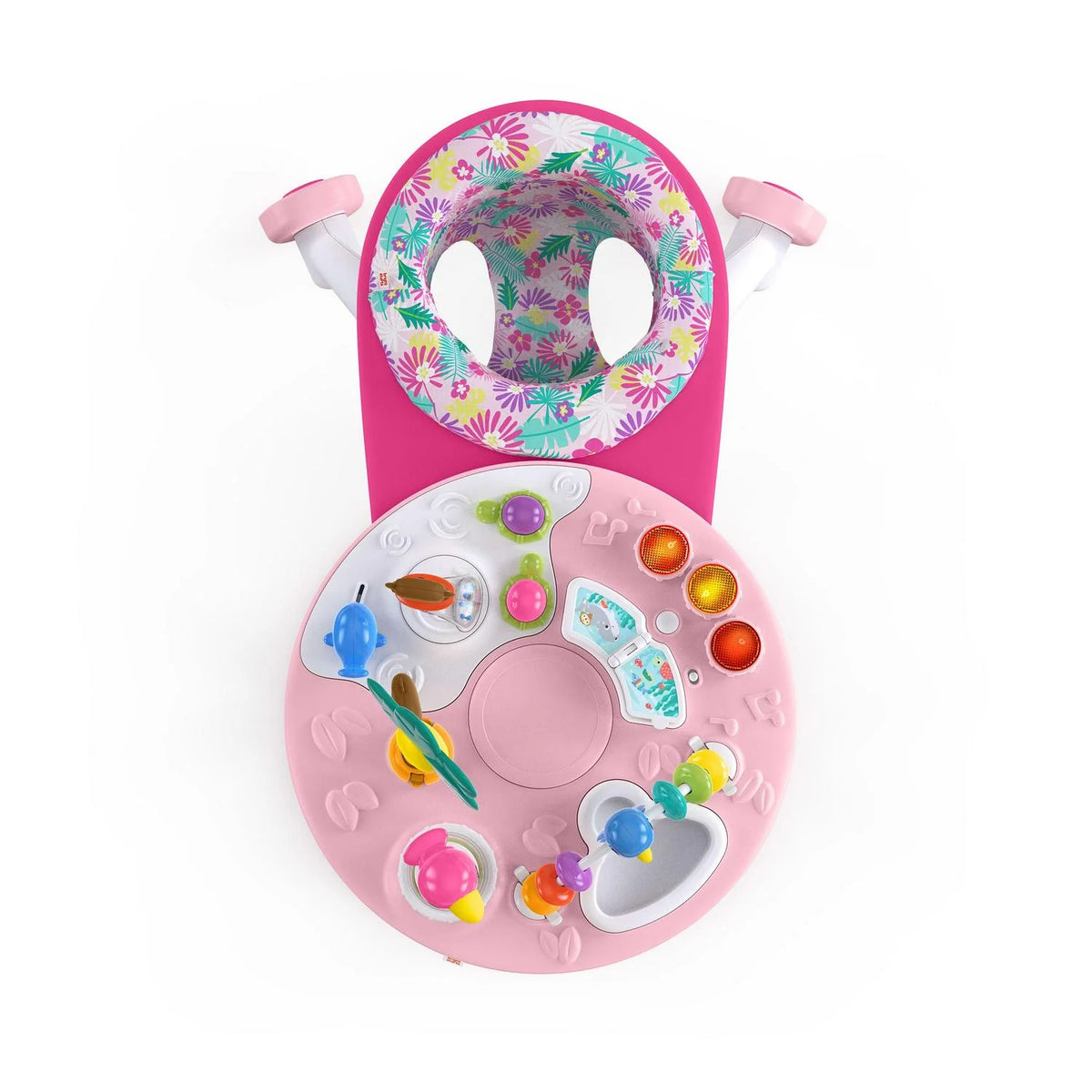 Bright Starts Around We Go 2-in-1 Walk-Around Baby Activity Center & Table. Tropic Coral. Age 6 Months+