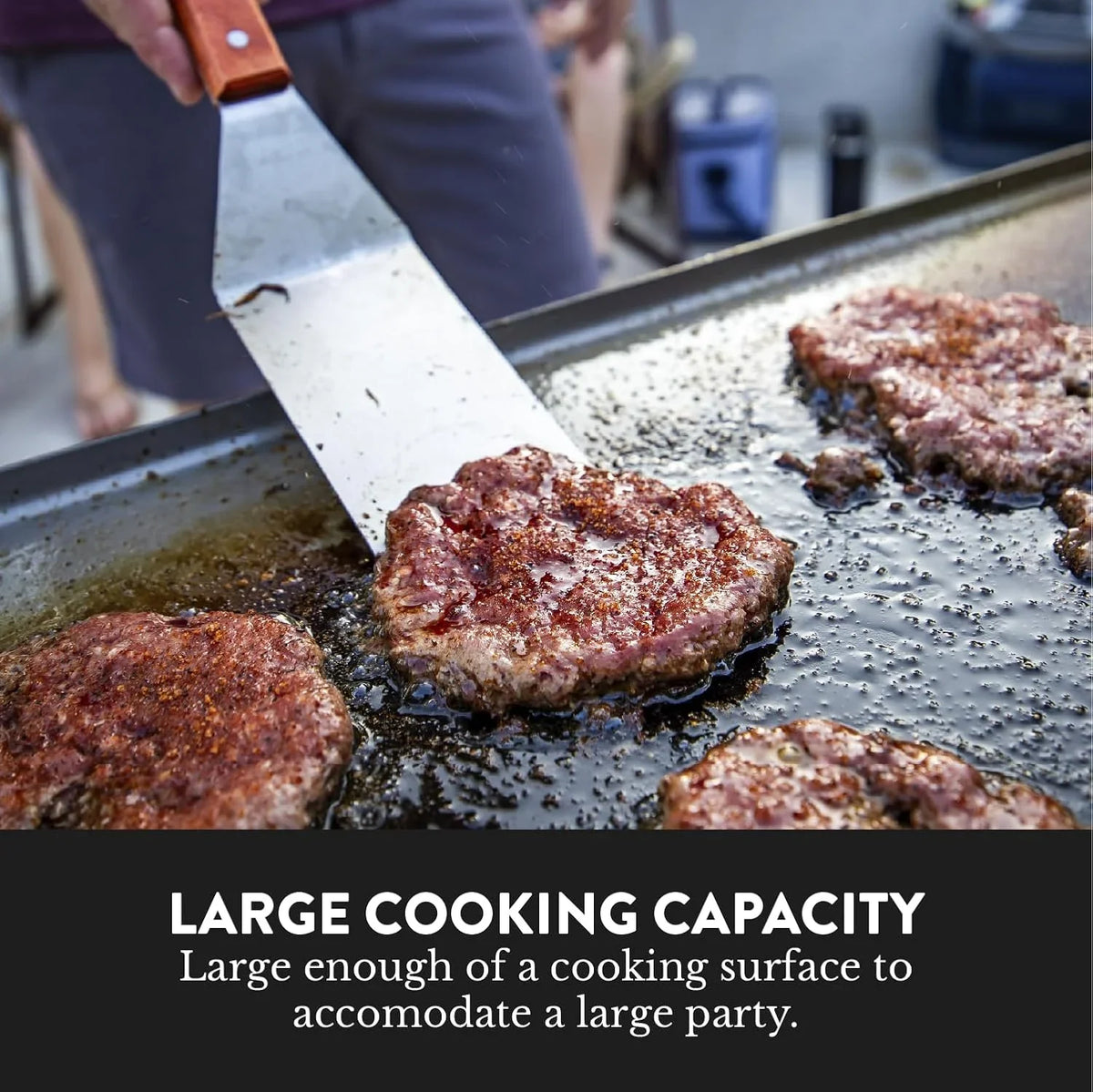 26 In Flat Top Gas Grill with 3 Burners �C Auto Ignition Propane �C Premium Stainless Steel Body Tabletop with Pre Season