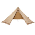 VEVOR Hot Tent for 4 Persons, Portable Winter Tipi Tent with Stove Jack, Waterproof Canvas Camping Tents, Lightweight 4 Season Shelter Tents for Hiking Fishing Backpacking, M Size