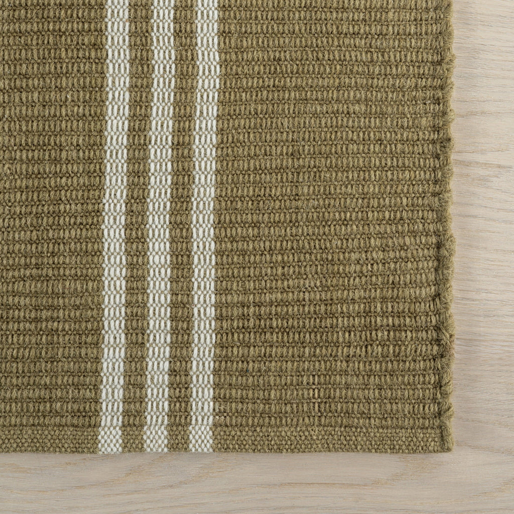 Rugs USA Hawthorn Striped Wool Area Rug, 4' x 6', Hawthorn Ivory