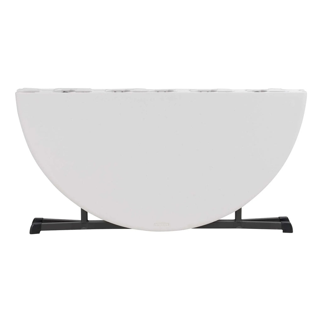 Lifetime 60" Centerfold Indoor/Outdoor Commercial Grade Folding Round Table, Almond 1 Piece 1 Count (80806)
