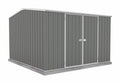 Absco Premier 10' x 10' Metal Storage Shed - Woodland Gray