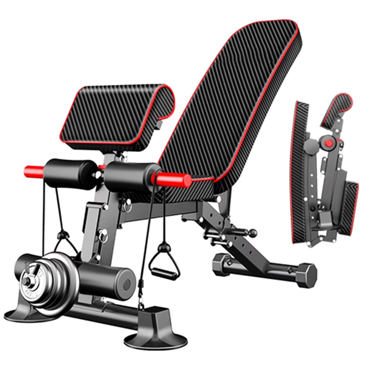 K Kingkang Adjustable Weight Bench Utility Workout Bench for Home Gym,Foldable Incline Decline Benches for Full Body Workout 780LB