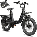 Electric Bike for Adults with 1500W Peak Motor,80Miles Max Range,7 Speed Gear,750WH Detachable Battery,Folding Ebike with 20'' Fat Tire"Full Suspension UL Certificated Bicycle