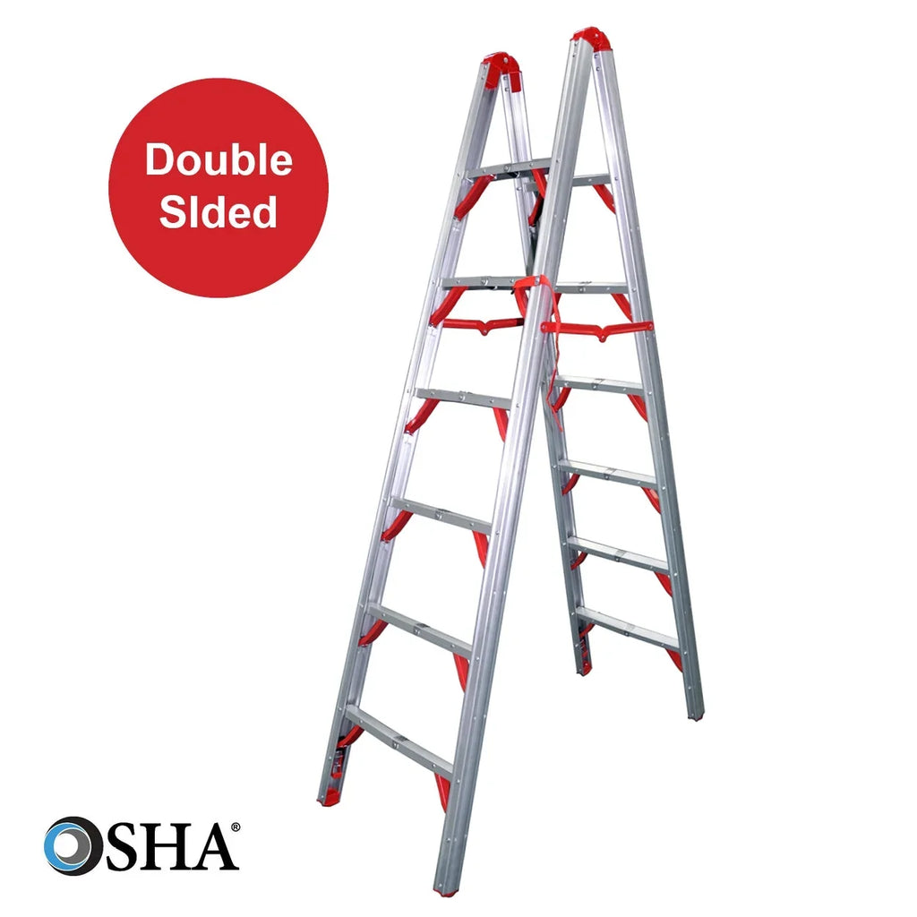 Telesteps 7ft Double-Sided STIK Step Ladder �C Folds to 4x4, 250lb (700FLD)