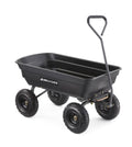 Gorilla Carts GOR4PS 600-lb. Poly Garden Dump Cart with 10" Tires